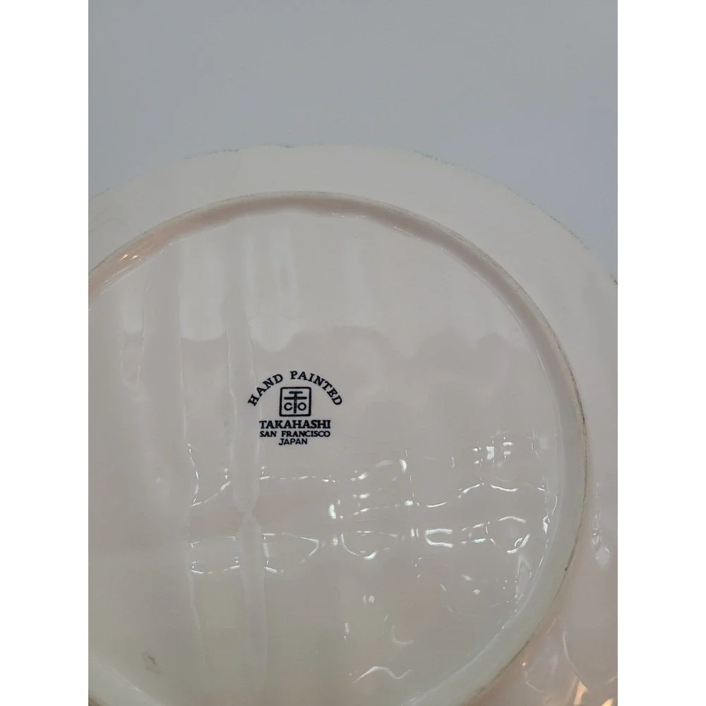 Vintage Takahashi Majolica Asparagus Carrot Plate 8